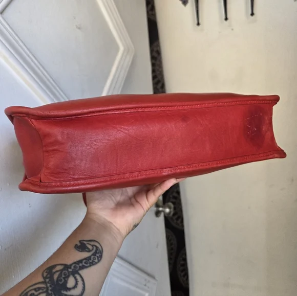 Vintage Coach NYC Red Slim Satchel 9430❤️🥀 - Picture 4 of 15